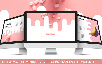 Nuguya – nőies stílusú PowerPoint sablon