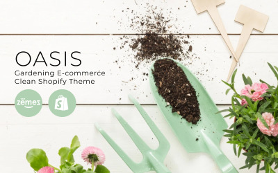 OASIS - Tema di Shopify pulito per l&amp;#39;e-commerce di giardinaggio