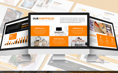 Officescape - PowerPoint-Vorlage für Unternehmen