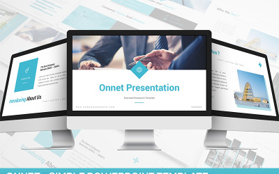 Onnet - modelo simples de PowerPoint