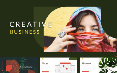 Skönhet bryter kreativa affärer - Keynote-mall