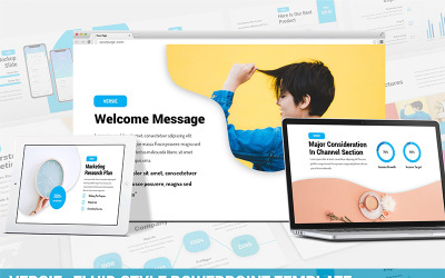 Versie — szablon PowerPoint w stylu płynnym