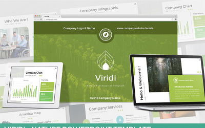 Viridi - Naturaleza plantilla de PowerPoint