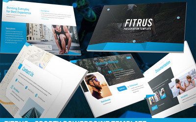 Fitrus - спортивный шаблон PowerPoint