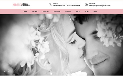 Kirsten - PSD-sjabloon voor huwelijksfotografie