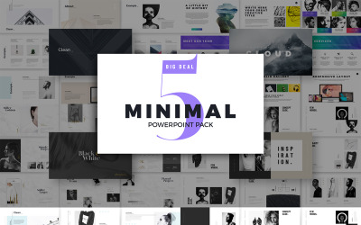 Minimalny szablon prezentacji PowerPoint Szablon PowerPoint