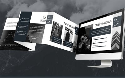 Моно – шаблон PowerPoint Lookbook