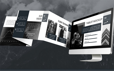 Mono — szablon Lookbook PowerPoint