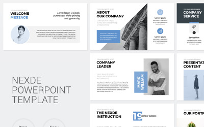 Nexde - Modern Simple Clean PowerPoint template