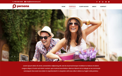 Persona - Fotografie PSD-sjabloon