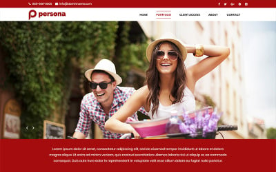 Persona - Photography PSD Template
