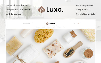 Template OpenCart Responsive #82144 "Luxe Spa Store"