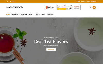 Magazine - WordPress s tématem Food Blog