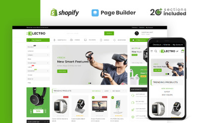 Электроэлектроника Shopify Тема