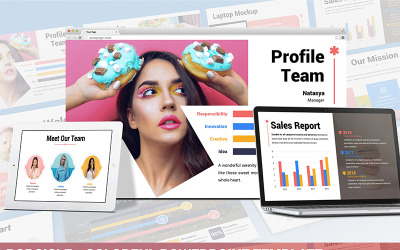 Ghiacciolo - modello PowerPoint colorato