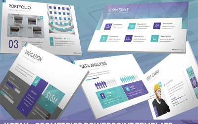 Kotak - Geometrics PowerPoint-mall