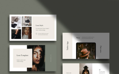 LORA - Modello PowerPoint moderno e semplice