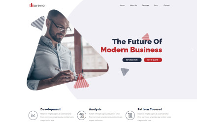 Responsivt Moreno - Modern Business WordPress Theme WordPress-tema #82267