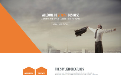 Elegante modello di Business Muse