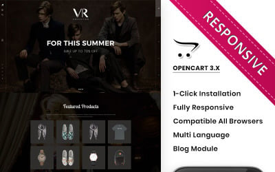 VR系列时尚商店响应式OpenCart模板