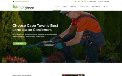 Nuva Green - Peyzaj Hizmetleri PSD Şablonu