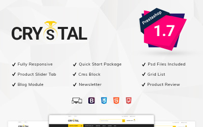 Responsive Crystal Jewellery Store Prestashop #82309