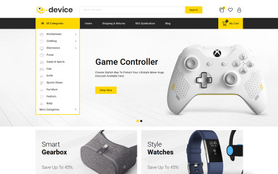 Responzivní BigCommerce Theme "e-Device - Multipurpose Stencil" #82353