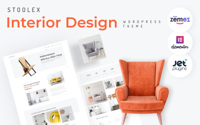 Stoolex - Interior Design Mehrzweck Minimal WordPress Elementor Theme