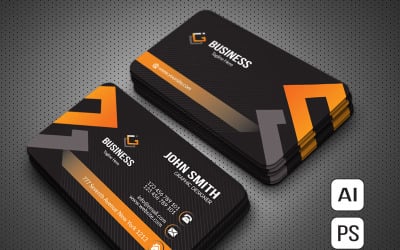 Clean Professional Business Card - Corporate Identity Template