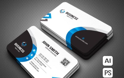 4 Color Business Card - Corporate Identity Template