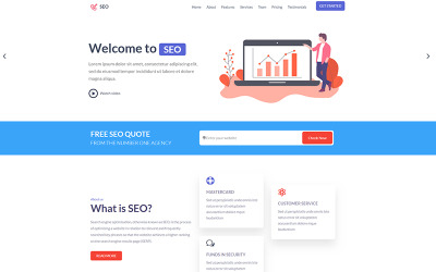 SEO - Agency HTML-målsidamall