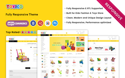 Toyico - Çocuk Oyuncakları ve Giyim WooCommerce Teması