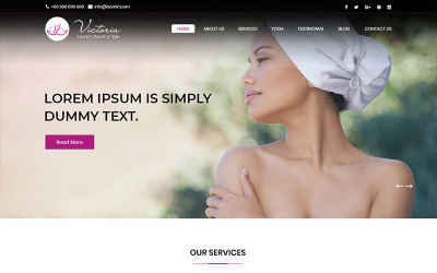 Victoria - PSD šablona Beauty Spa