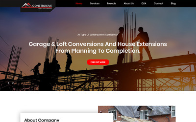 Construxive - PSD шаблон строительной компании