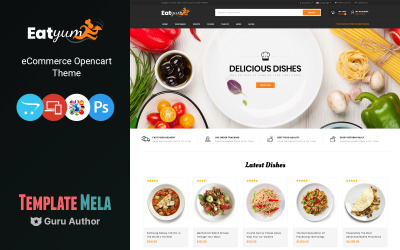 Eatyum - Szablon OpenCart do sklepu z restauracjami