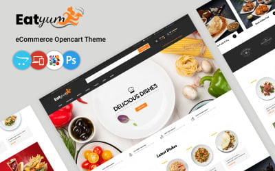 Eatyum - Szablon OpenCart do sklepu z restauracjami