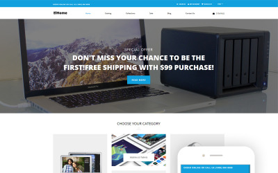 ElHome - Elektronikbutik Clean Shopify-tema