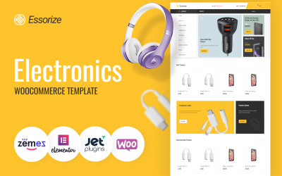 Essorize - Elektronik E-handel Classic Elementor WooCommerce-tema