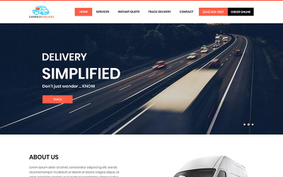 Express Movers - Moving Service PSD Template