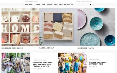 Home Made - Многостраничная чистая тема Shopify для хобби и ремесел