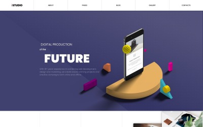iStudio - Plantilla Joomla creativa de desarrollo web