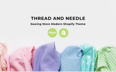 Linha e agulha - Tema moderno do Shopify de loja de costura