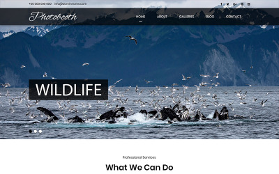 Photobooth - Fotoğrafçılık PSD Şablonu