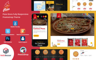Pizza - Modèle PrestaShop de Fast Food &amp;amp; Pizza