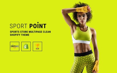 Responsive Sport Point - Sports Store Multipage Clean Shopify #82576