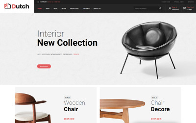 Responsywny motyw WooCommerce Dutch - Furniture Store WooCommerce Theme #82537