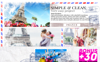 Travel Postcard After Effects Intro
