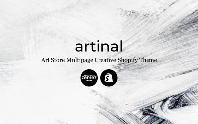 "Artinal - Art Store Multipage Creative" Responsive Shopify Thema №82697