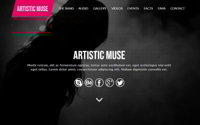 Modèle de muse de groupe artistique