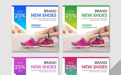 Brand Shoes Post Social Media Template